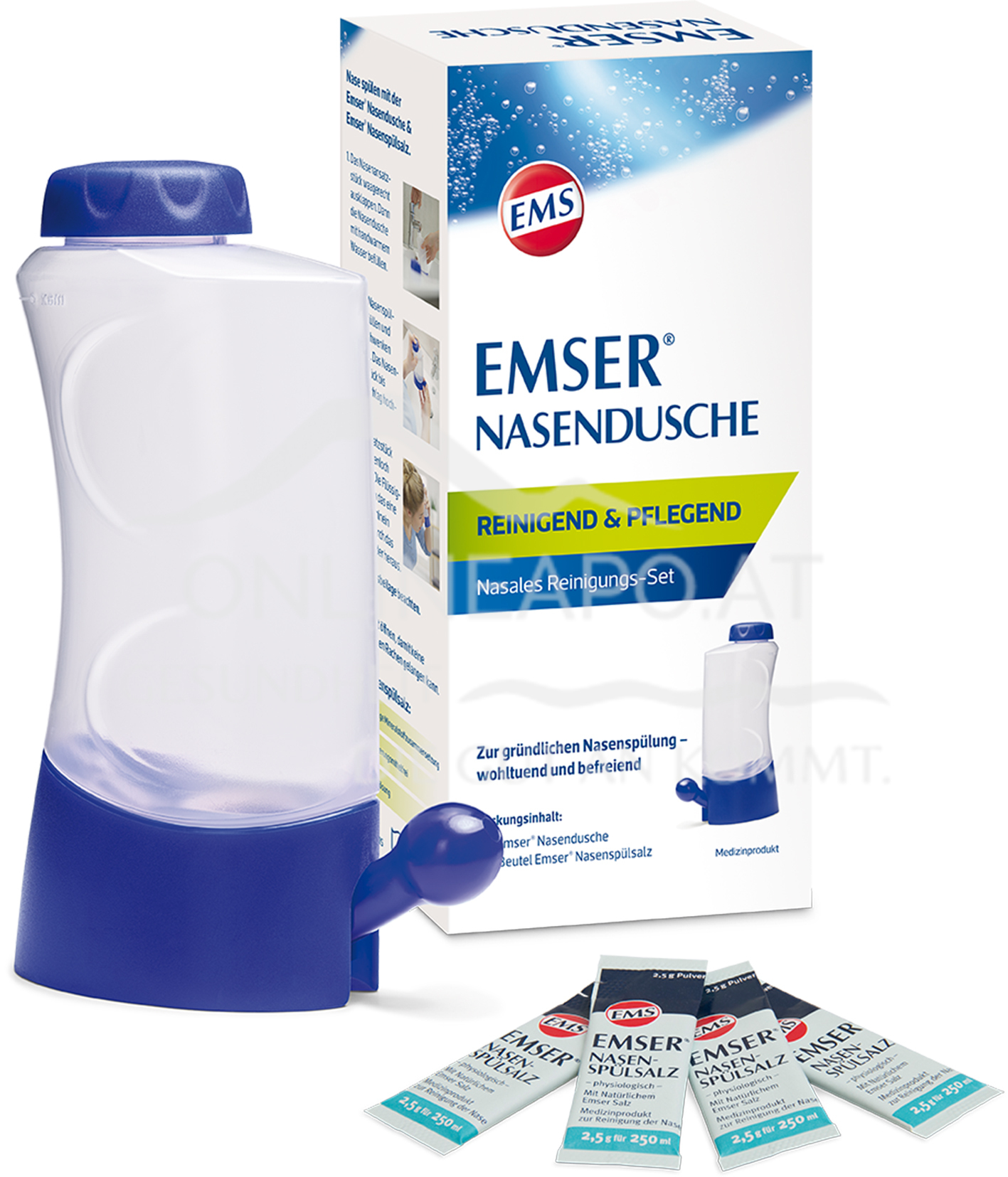 Emser® Nasendusche inkl. Nasenspülsalz 2,5g