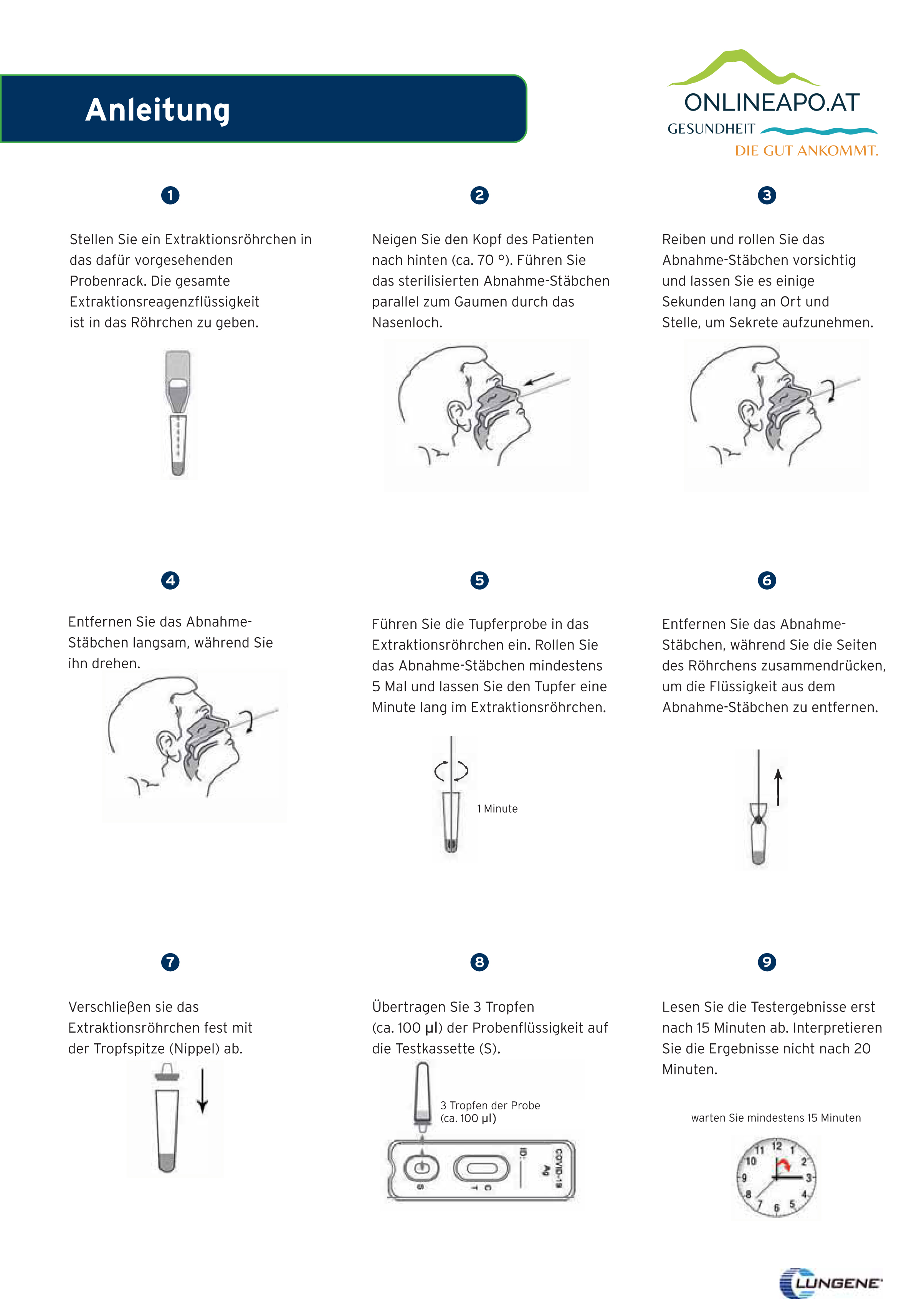 Clungene Covid-19 Antigen Schnelltest