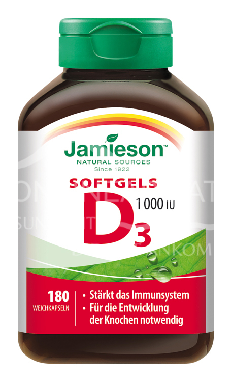 Jamieson Vitamin D3 1000 IU Softgels Kapseln