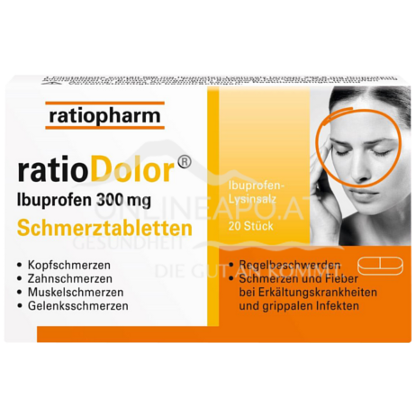 ratioDolor® Ibuprofen 300mg Schmerztabletten