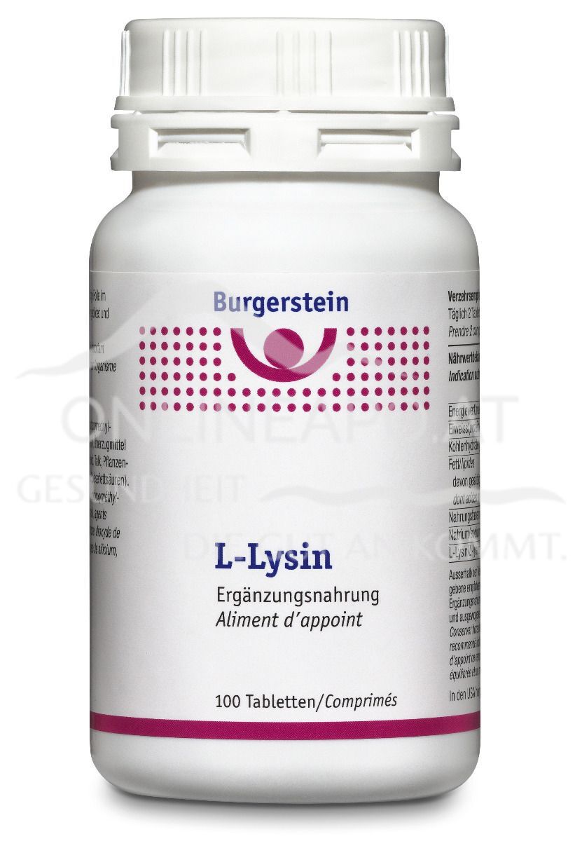 Burgerstein L-Lysin 500 mg Tabletten