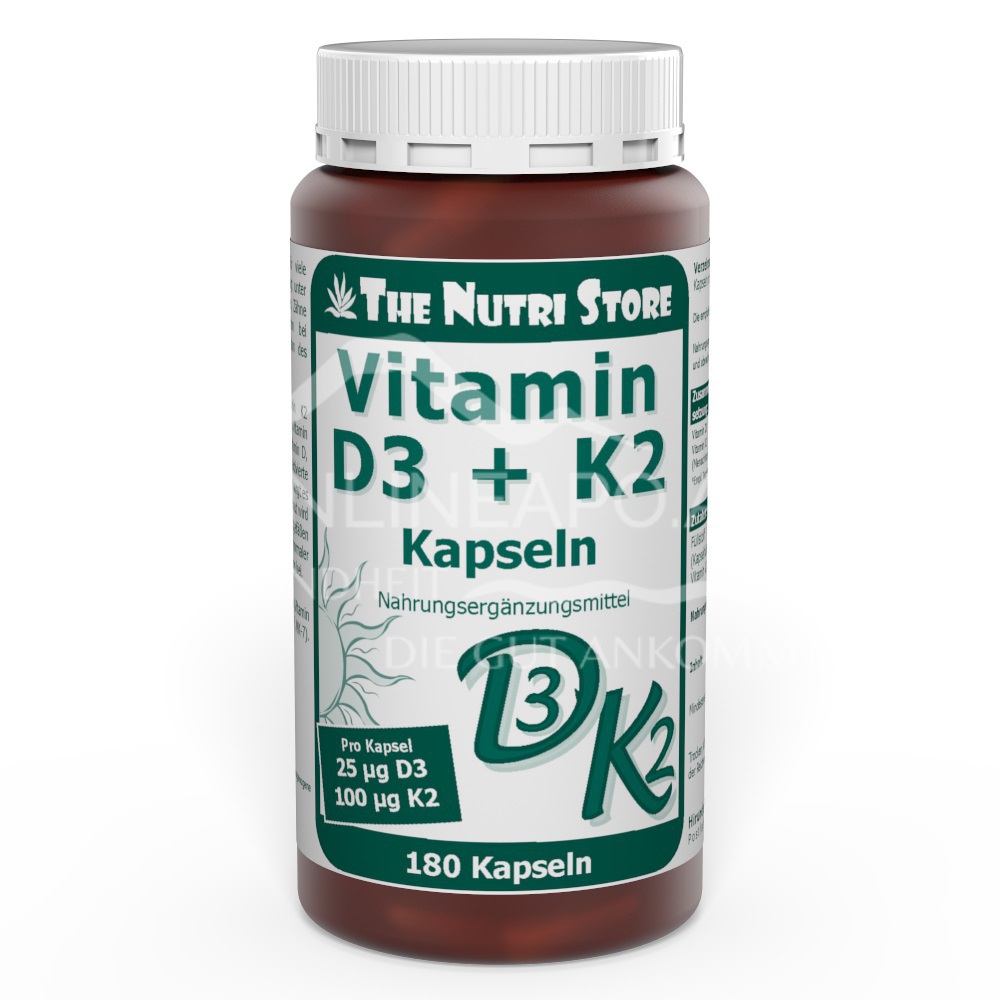 The Nutri Store Vitamin D3 + K2 Kapseln schnell günstig geliefert