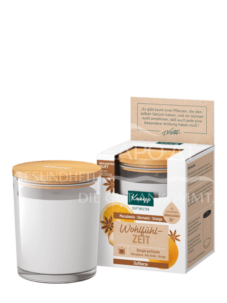 Kneipp Duftkerze No. 5 Wohlfühlzeit Macadamia-Sternanis-Orange