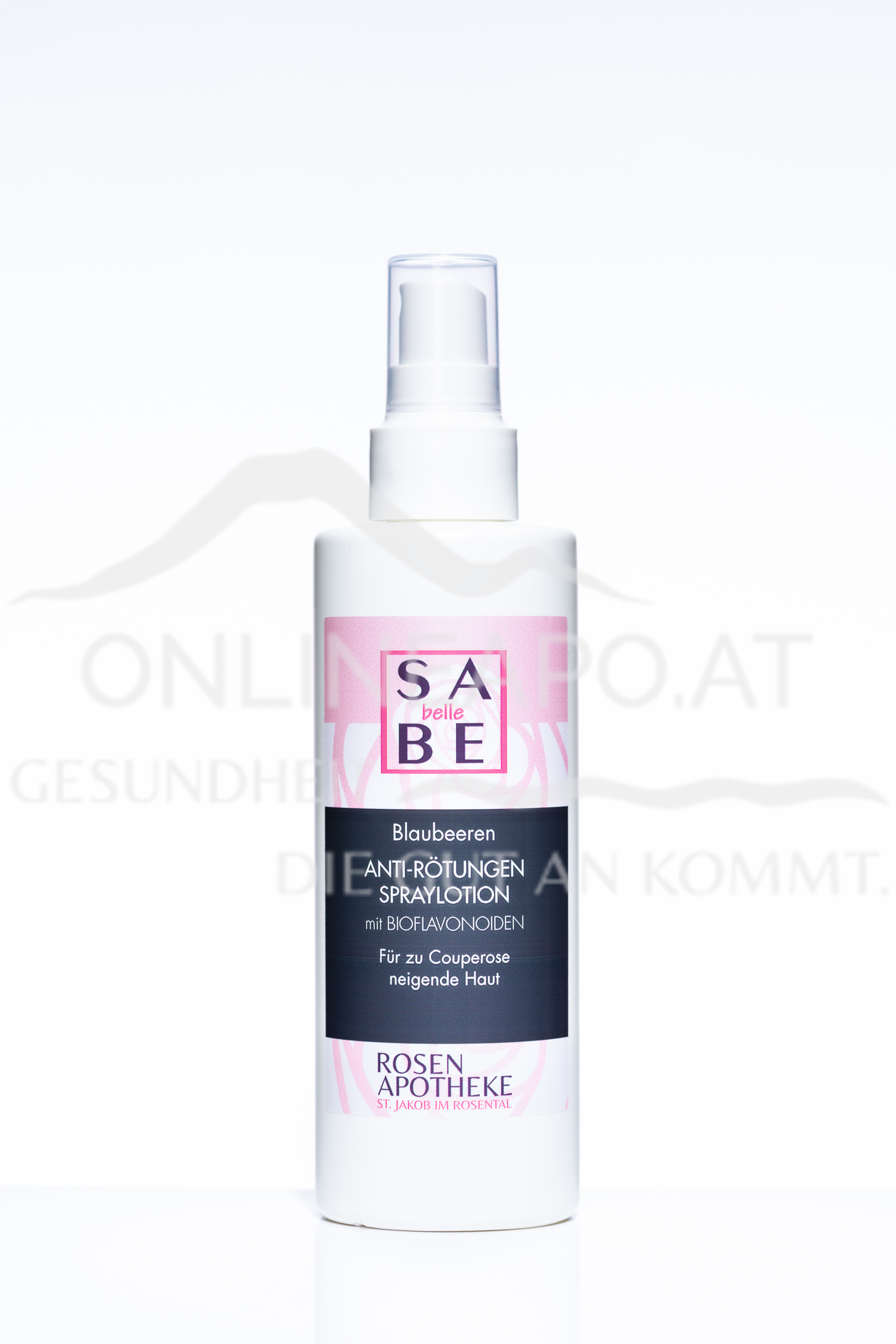 SABE belle Blaubeeren Anti-Rötungen Spraylotion mit Bioflavonoiden